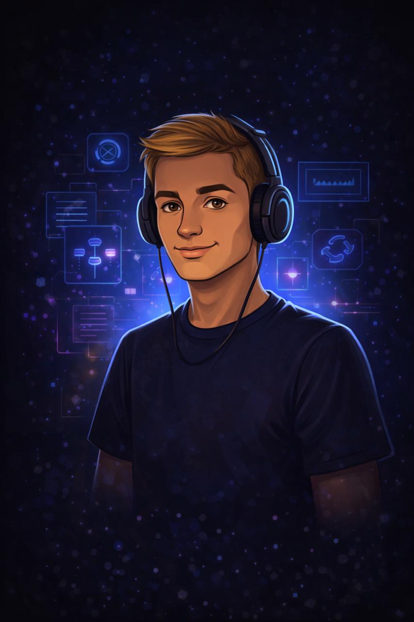 Portrait of Danylo Bodnar, co-founder of IO Projects